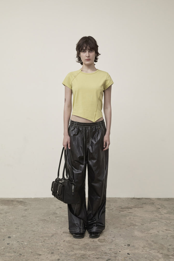 Matin Kim Twist Point Slim Top Lime