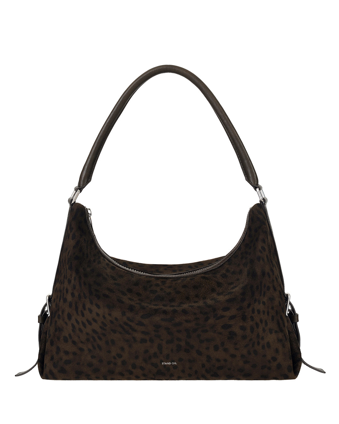 Stand Oil Mushy Bag — Nubuck Slouch Tote — Leopard Brown