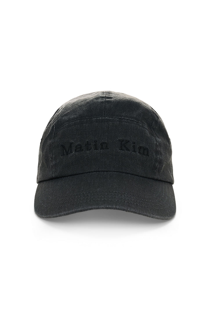 Matin Kim Washed Camp Cap — Black