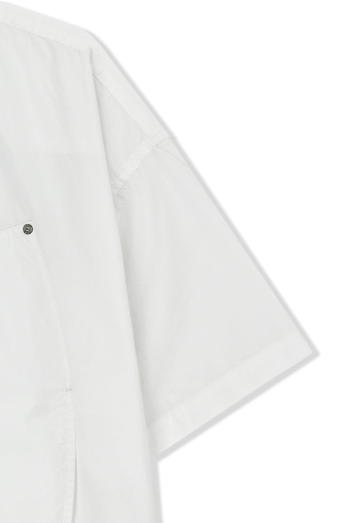 Matin Kim Half Sleeve Pocket Shirt — White