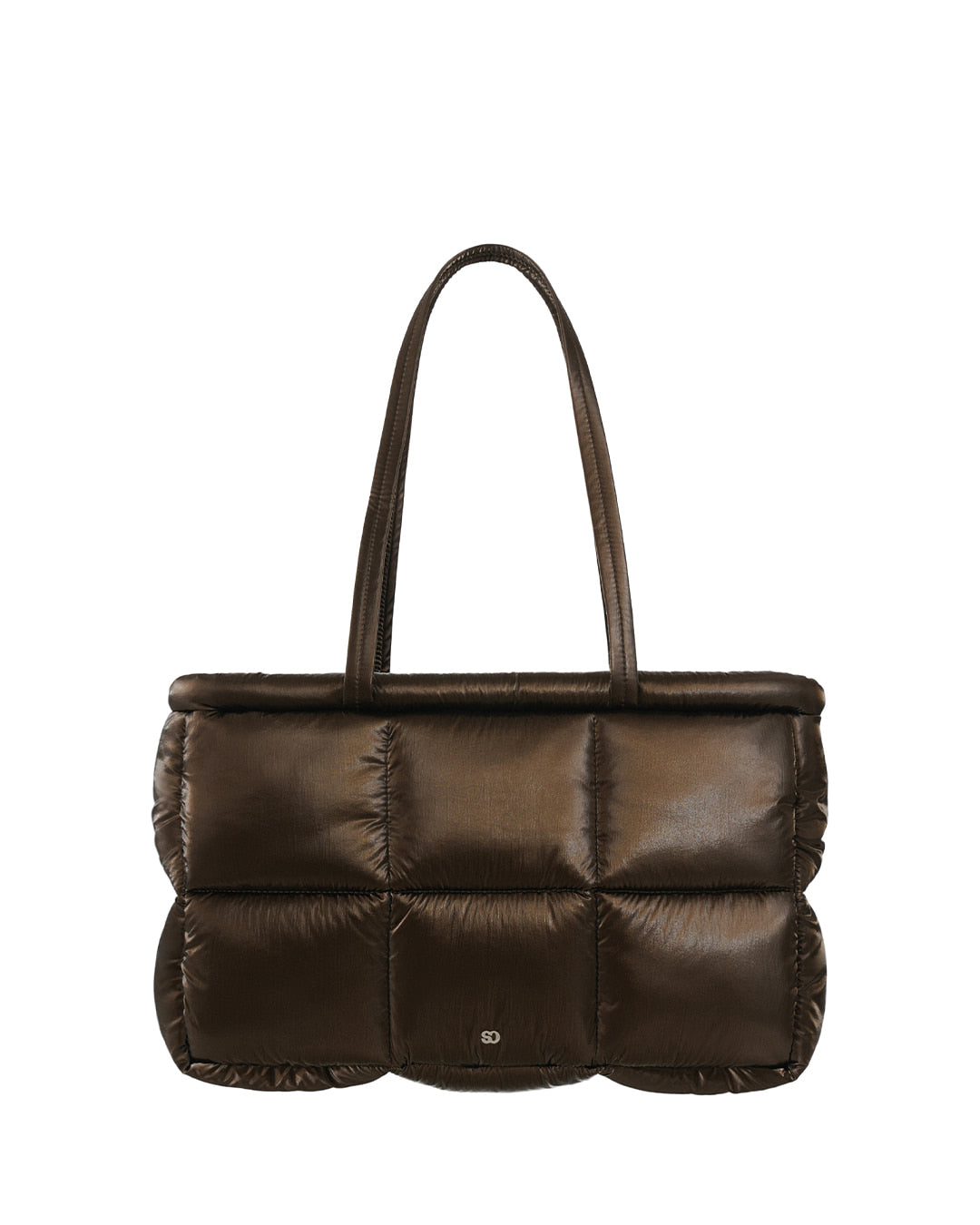 Stand Oil Bubble Bag — Padded Oblong Crossbody — Maroon