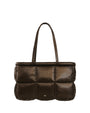 Stand Oil Bubble Bag — Padded Oblong Crossbody — Maroon