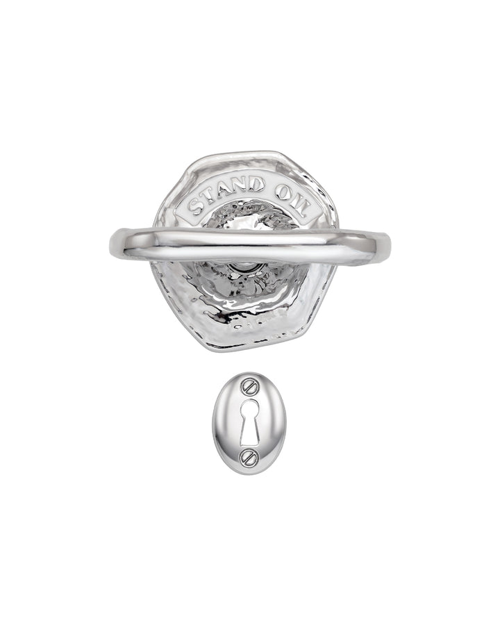Stand Oil Door Handle Gripring — Silver