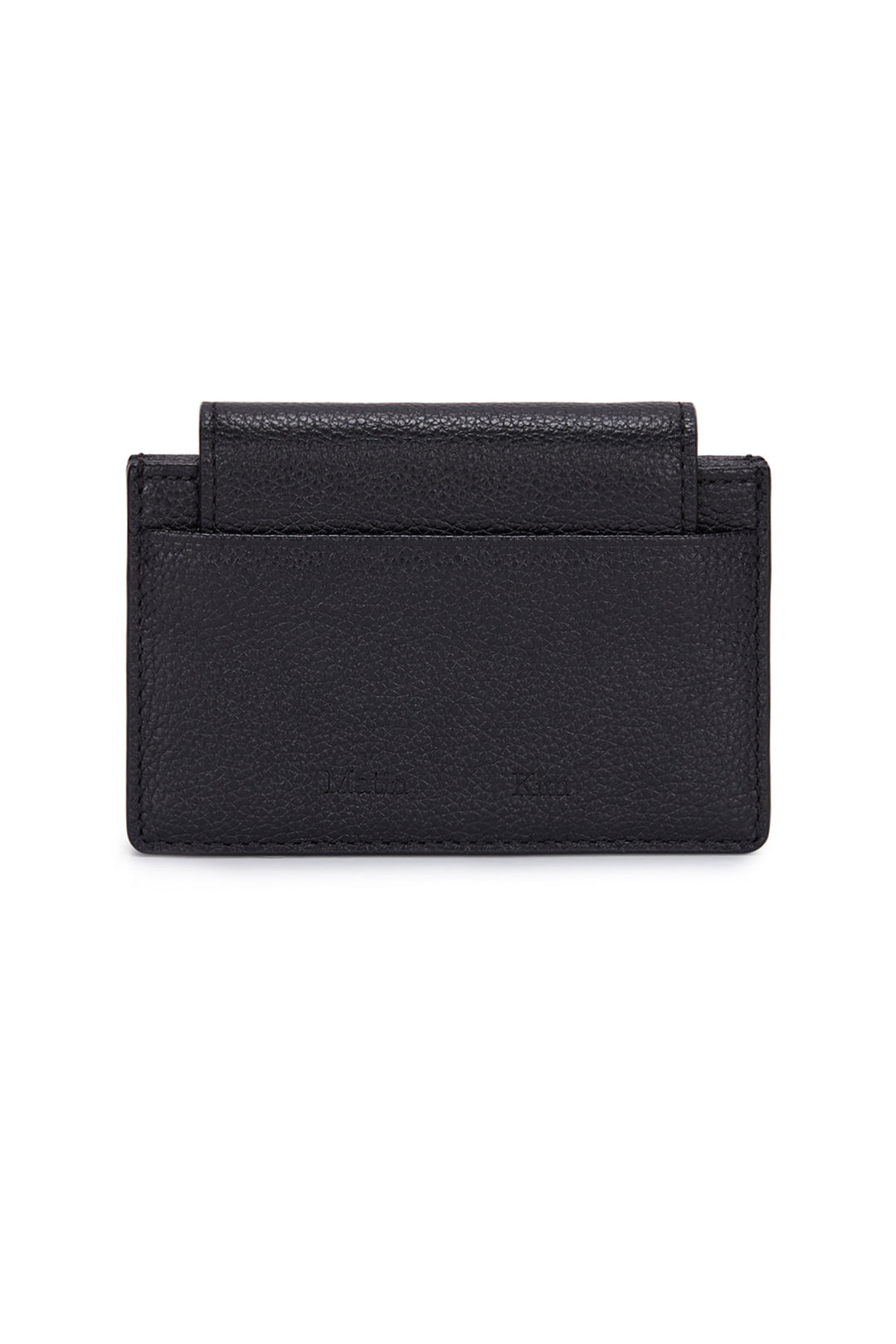 Matin Kim Accordion Wallet — Brass Hardware — Black