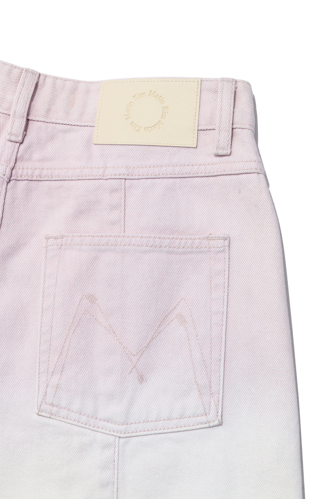 Matin Kim Color Brush Bermuda Denim Cargo — Pink