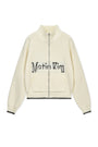 Matin Kim Spell Point Knit Zip Up — Ivory