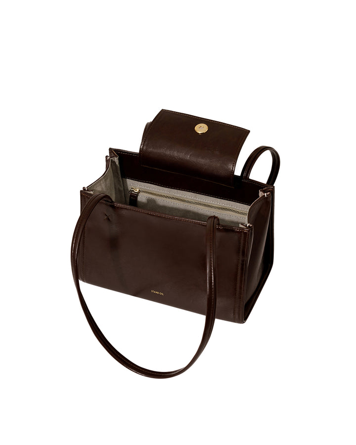 Stand Oil Oblong Tiny Shoulder Bag — Maroon