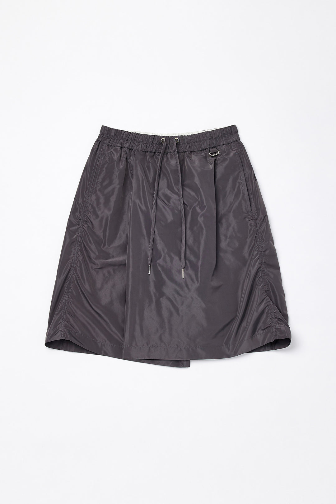 KIMMATIN String Point Banding Wrap Shorts — Charcoal