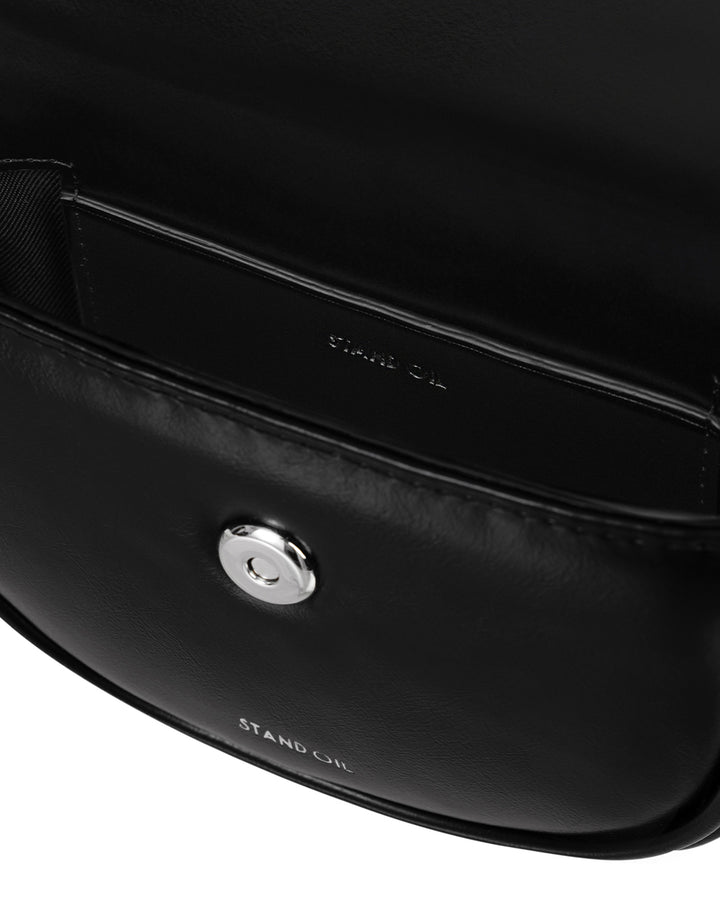Stand Oil Mino Bag — Half-Moon Crossbody — Black