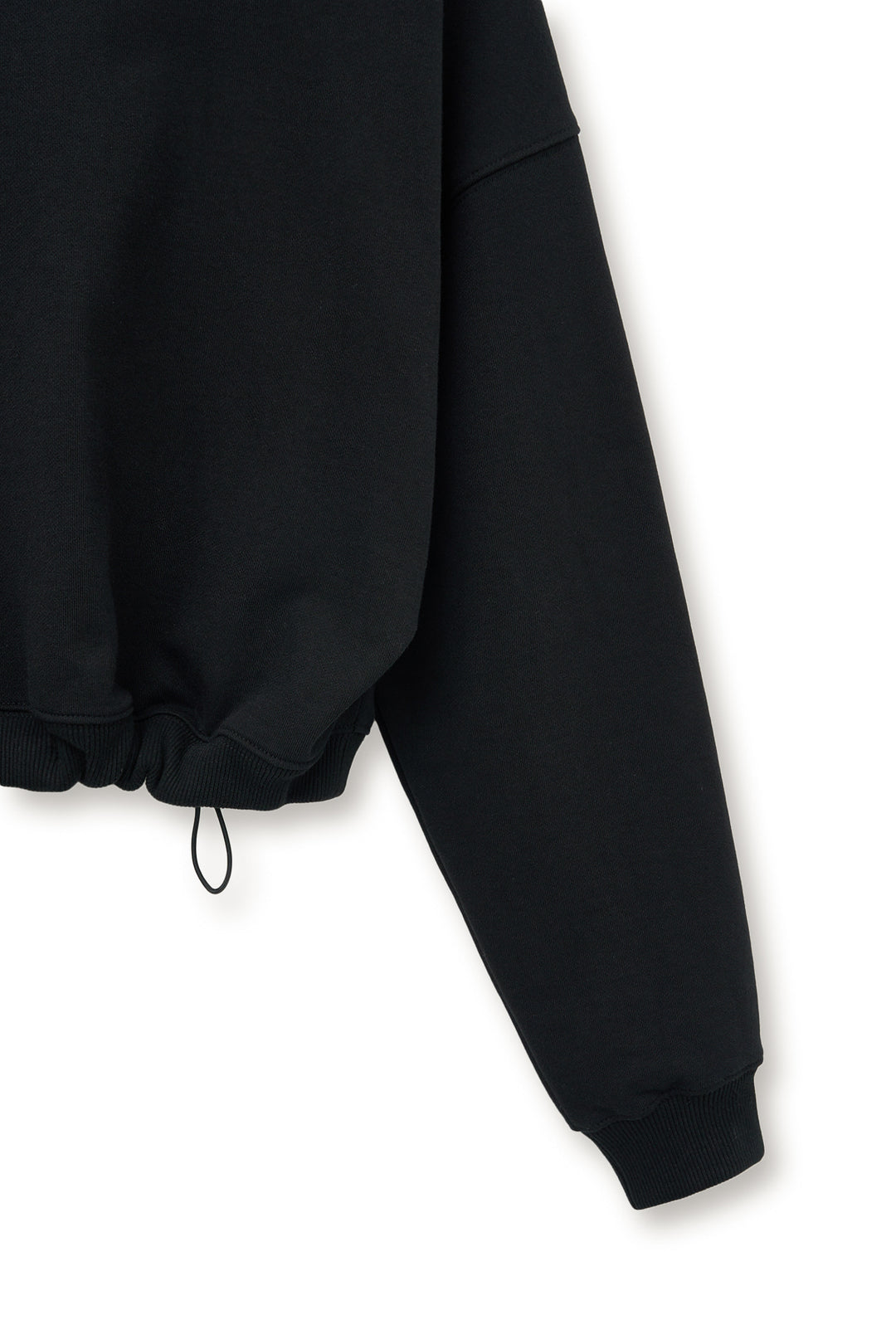 Matin Kim Shoulder Hole Sweatshirt — Black