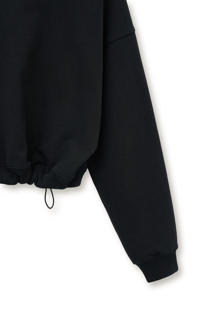 Matin Kim Shoulder Hole Sweatshirt — Black