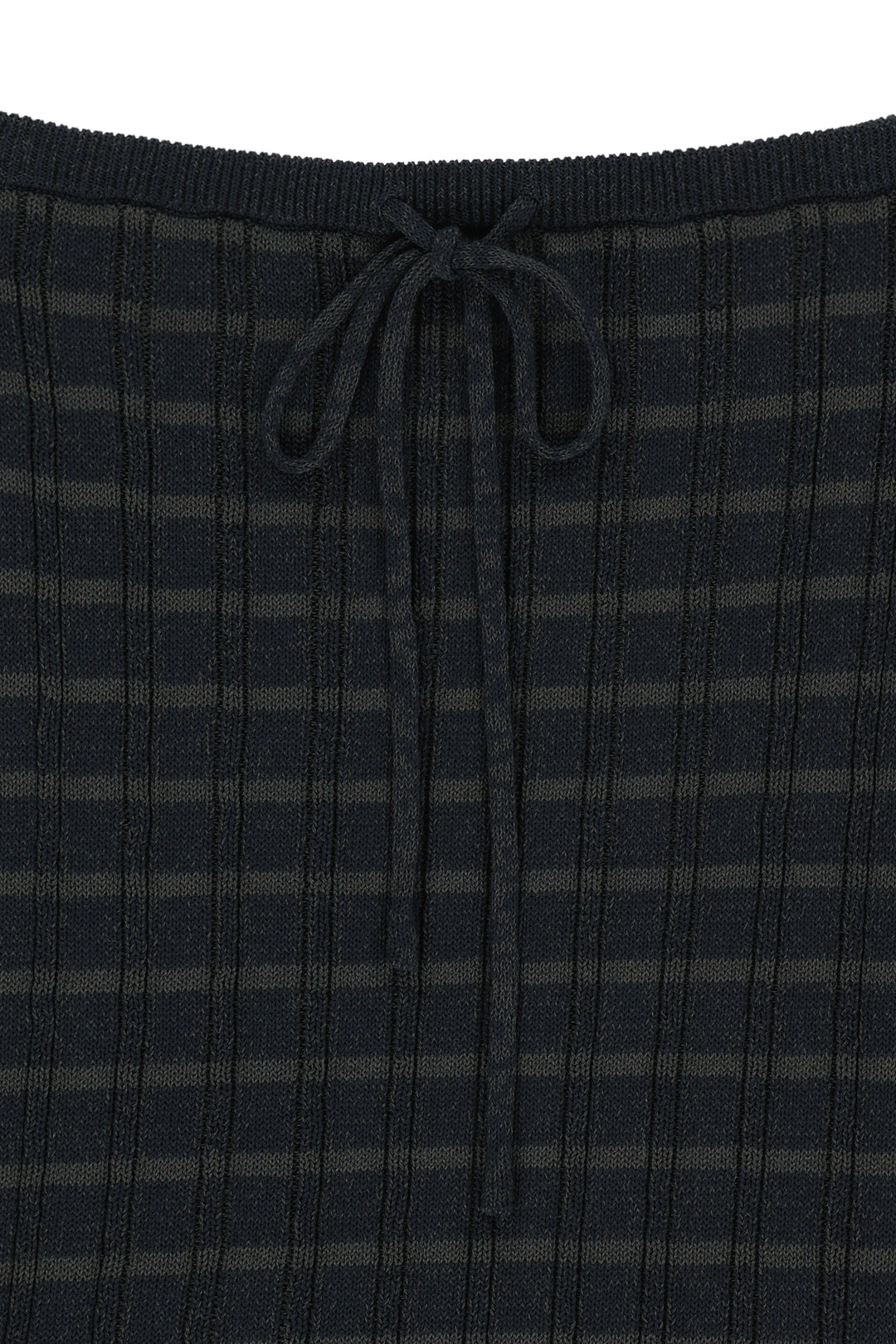 Matin Kim Stripe Knit Tube Top — Navy blue