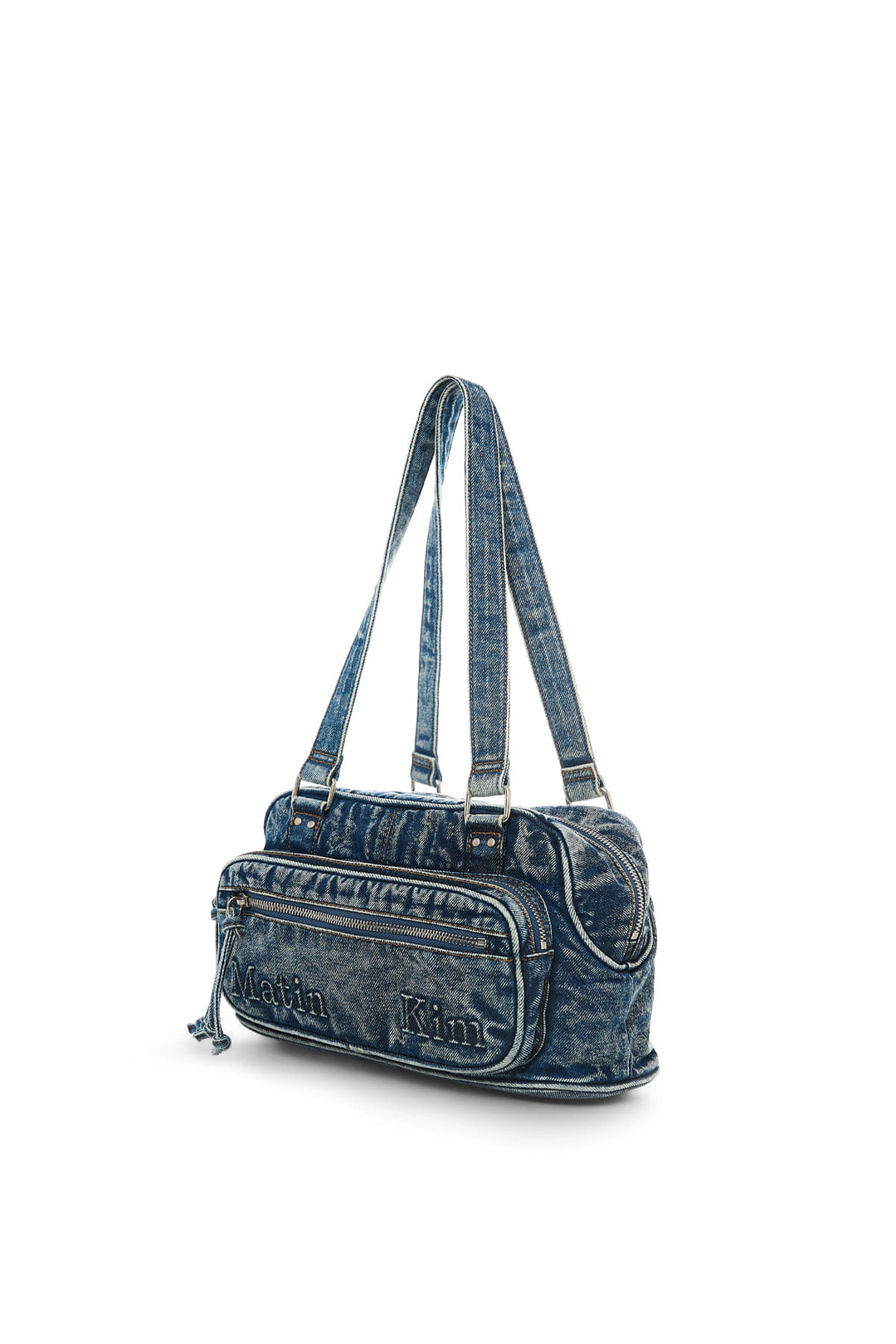 Matin Kim Dust Denim One Pocket Shoulder Bag — Blue