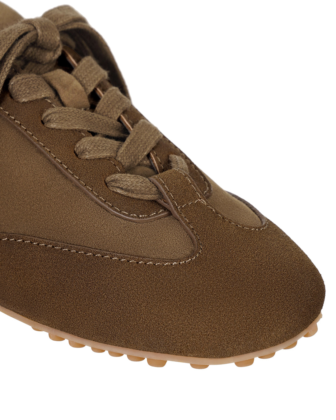 Stand Oil Double Tied Sneakers — Camel