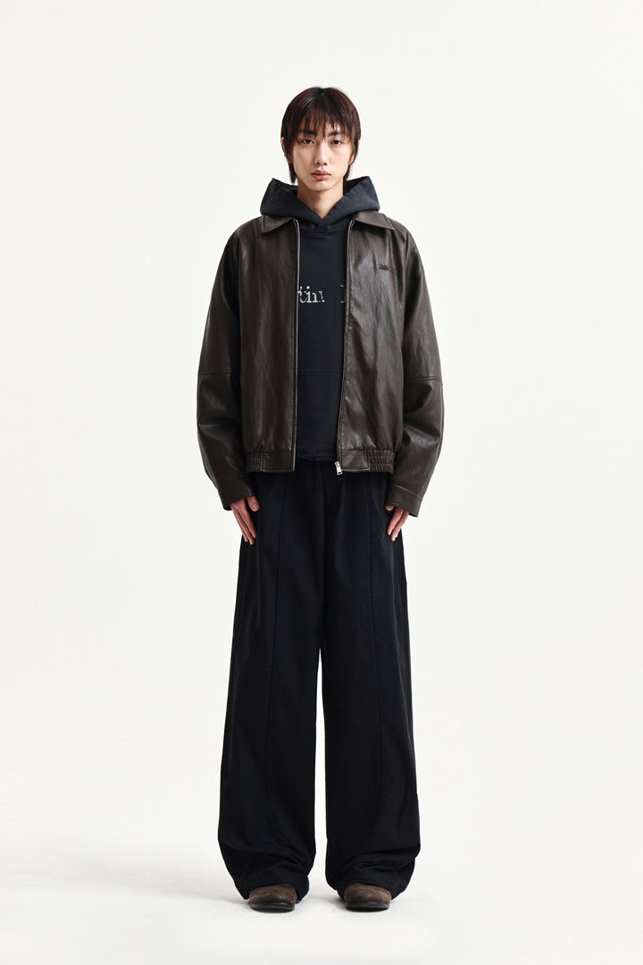 Matin Kim Multi Panel Wide Pants — Black