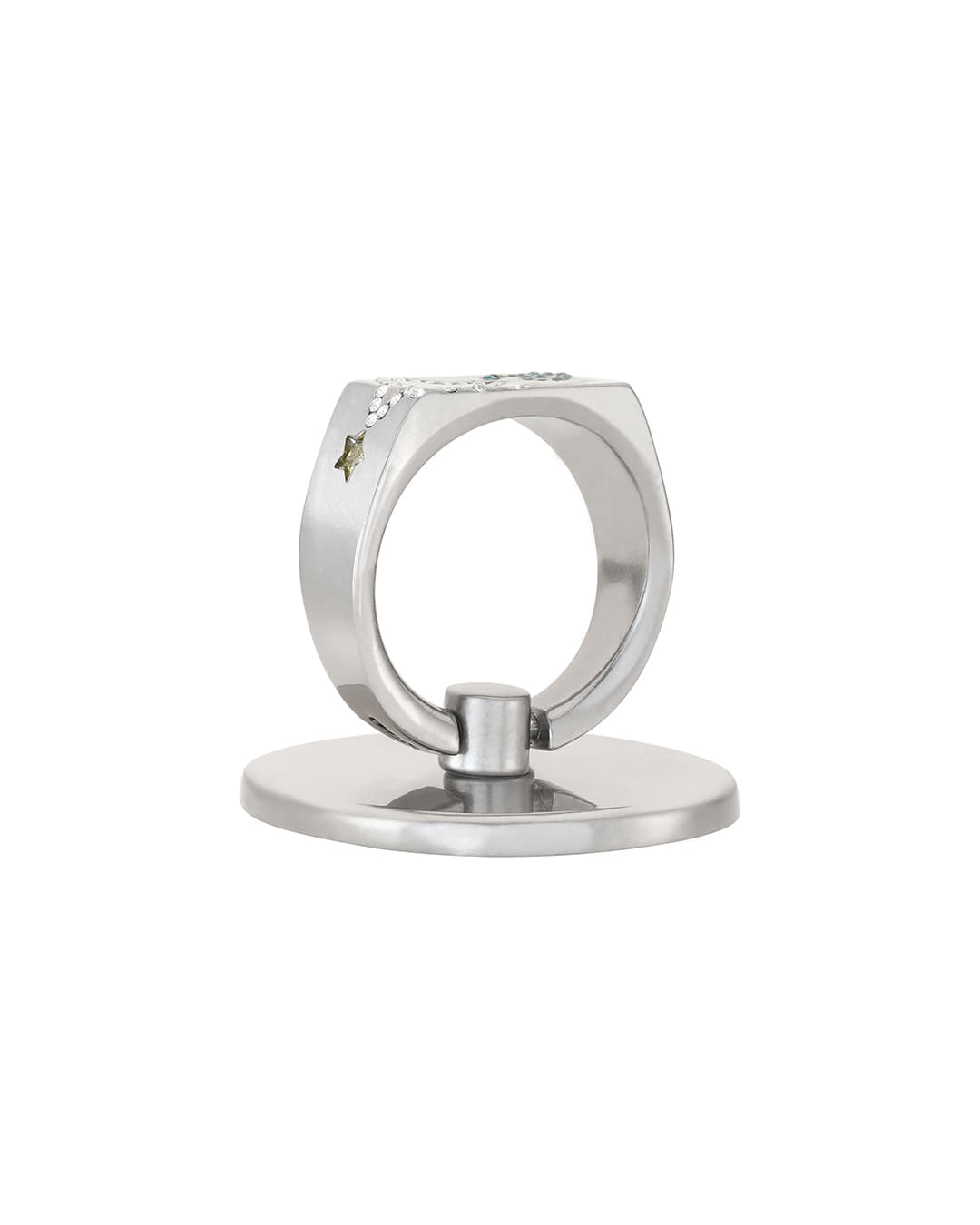 Stand Oil Star Beam Gripring — Cubic Star Charm — Silver