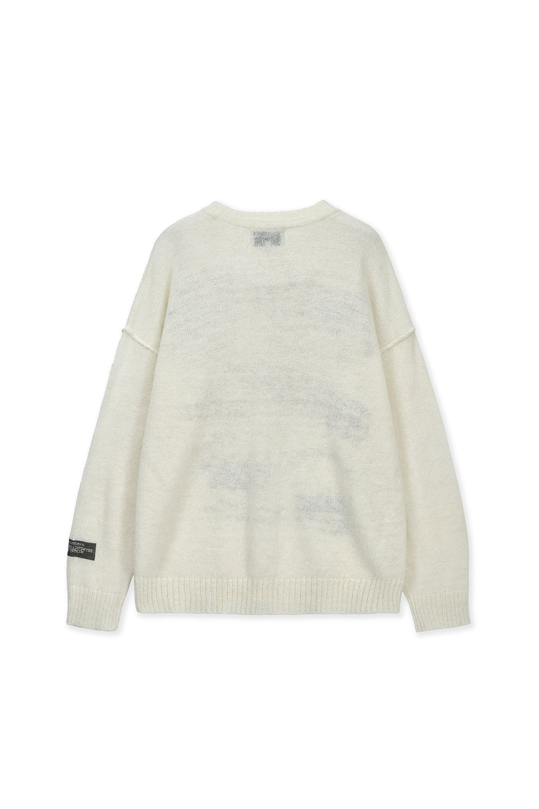 Matin Kim Graffiti Artwork Knit Pullover — Ivory