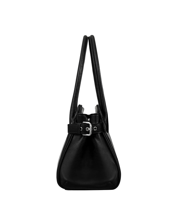 Stand Oil Linea Suede Crossbody Bag — Black