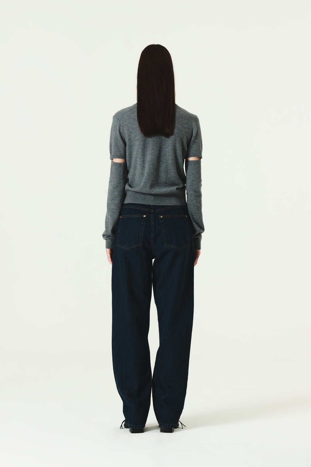 KIMMATIN Over Dying Tapered Denim — Blue