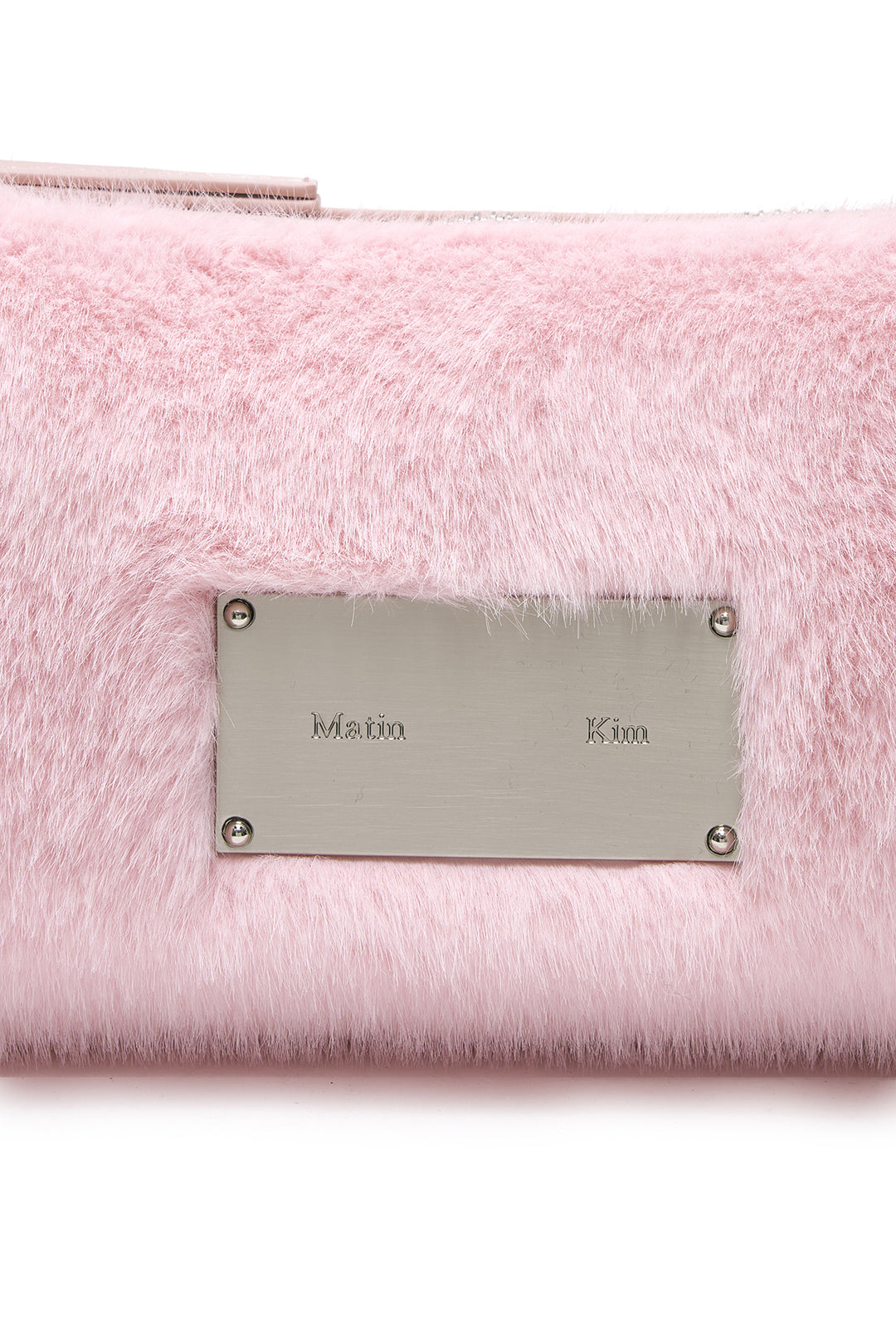 Matin Kim Soft Fur Mini Shoulder Bag — Pink