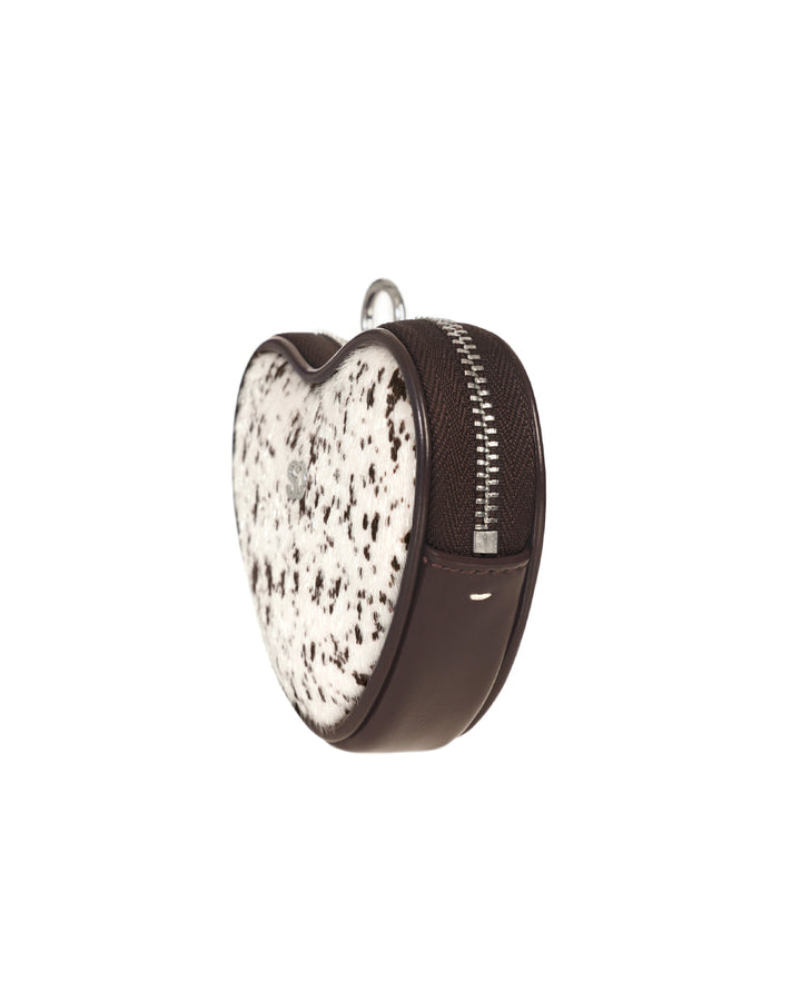 Stand Oil Heart Pods Keyring — Hairy Maroon
