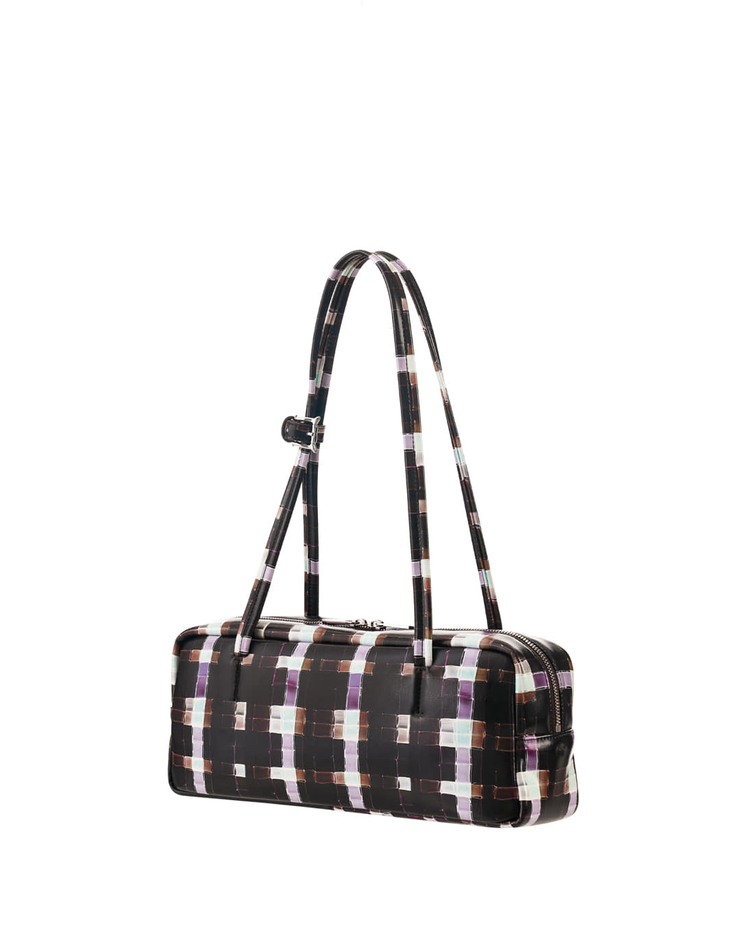 Stand Oil Plaid Baguette Bag — Chocolate Painted Plaid