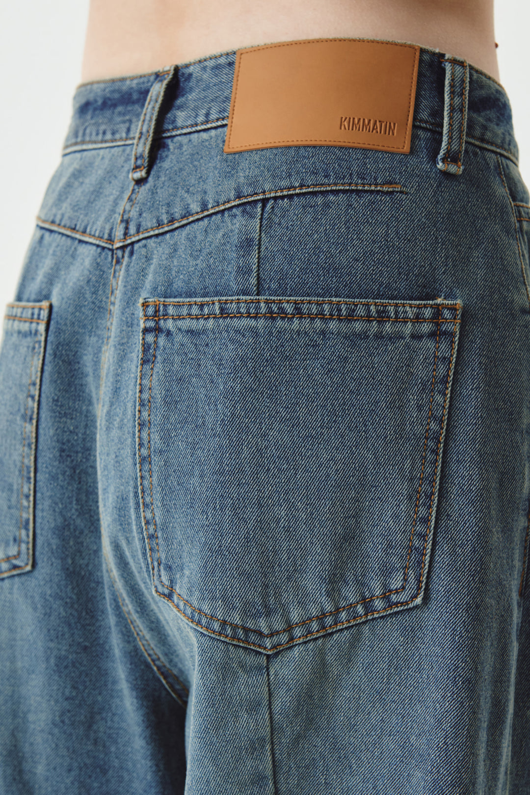 KIMMATIN Line Point Drapery Denim — Blue