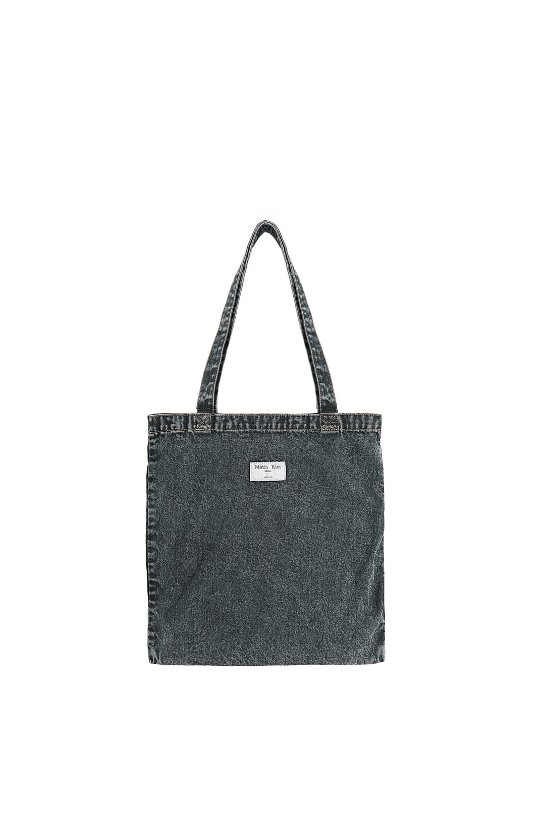 Matin Kim Stitch Denim Eco Bag — Black