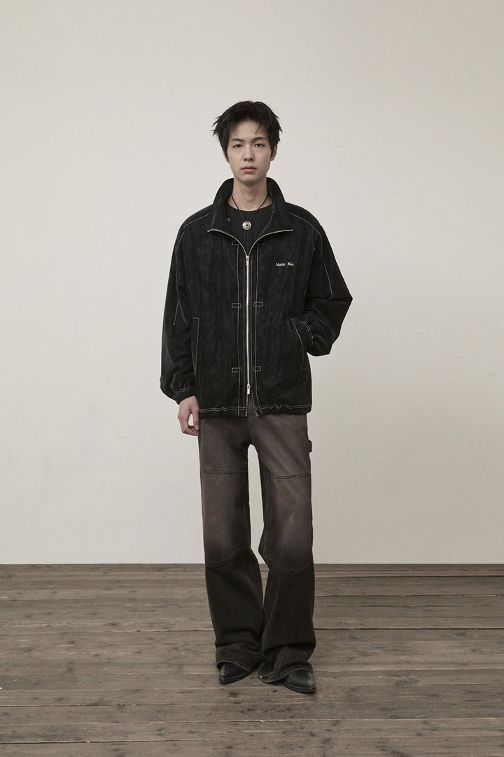 Matin Kim Stitch Point High Neck Jumper — Black