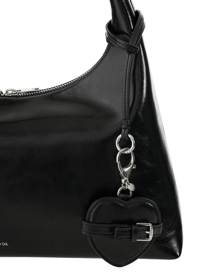 Stand Oil Belted Mirror Keyring — Black