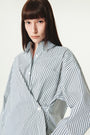 KIMMATIN Two Way Stripe Shirt — Black