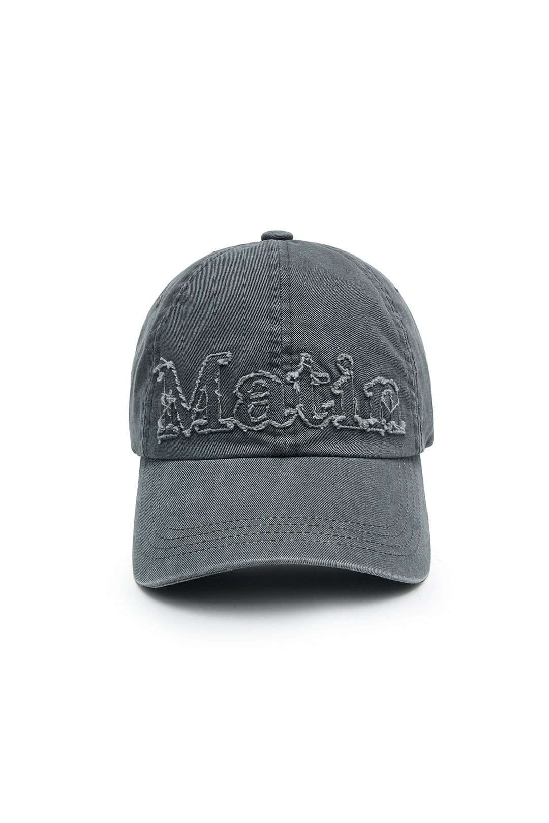 Matin Kim Rough Cut Applique Ball Cap — Gray