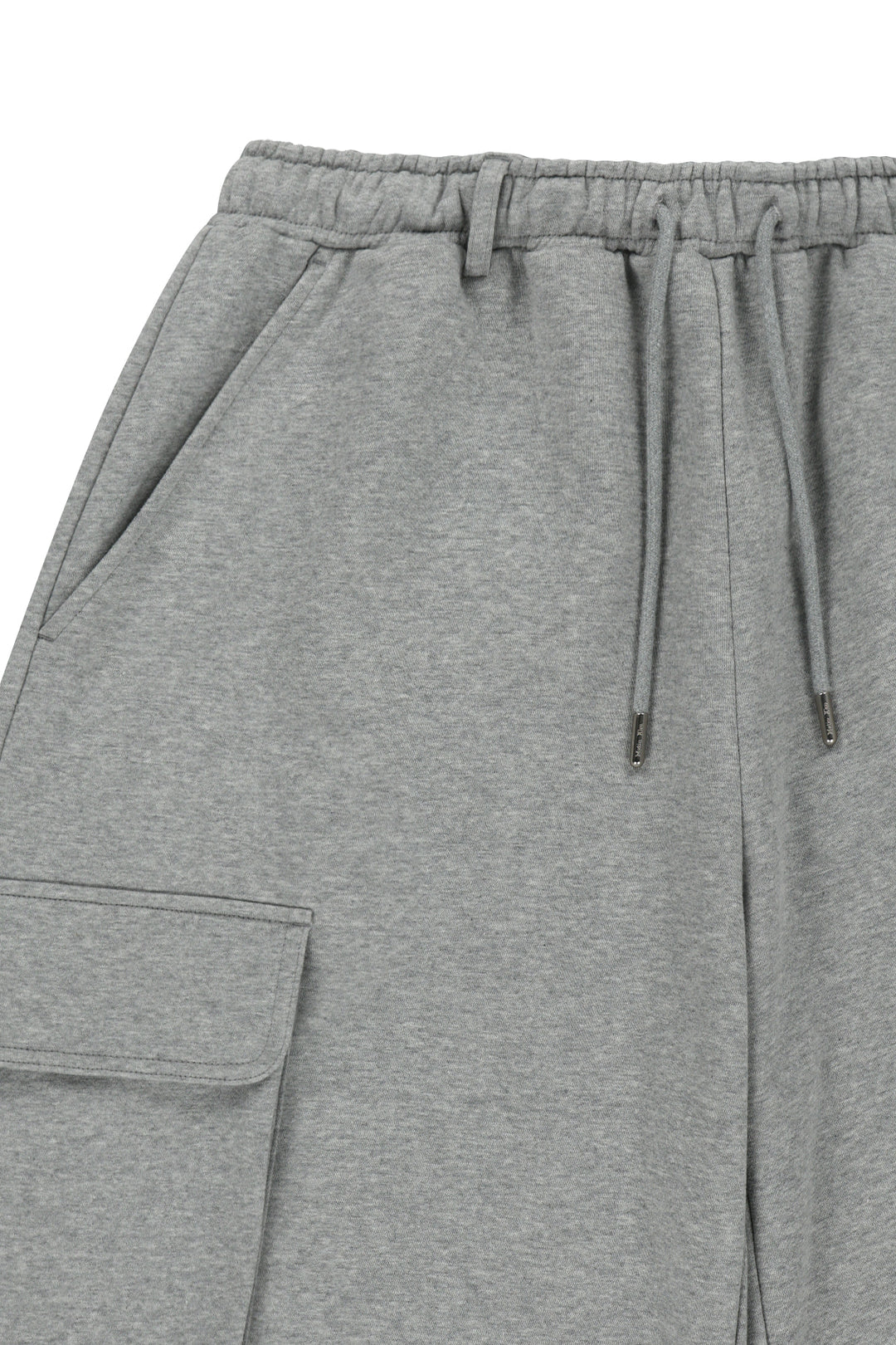 Matin Kim Terry Utility Pocket Bermuda — Gray