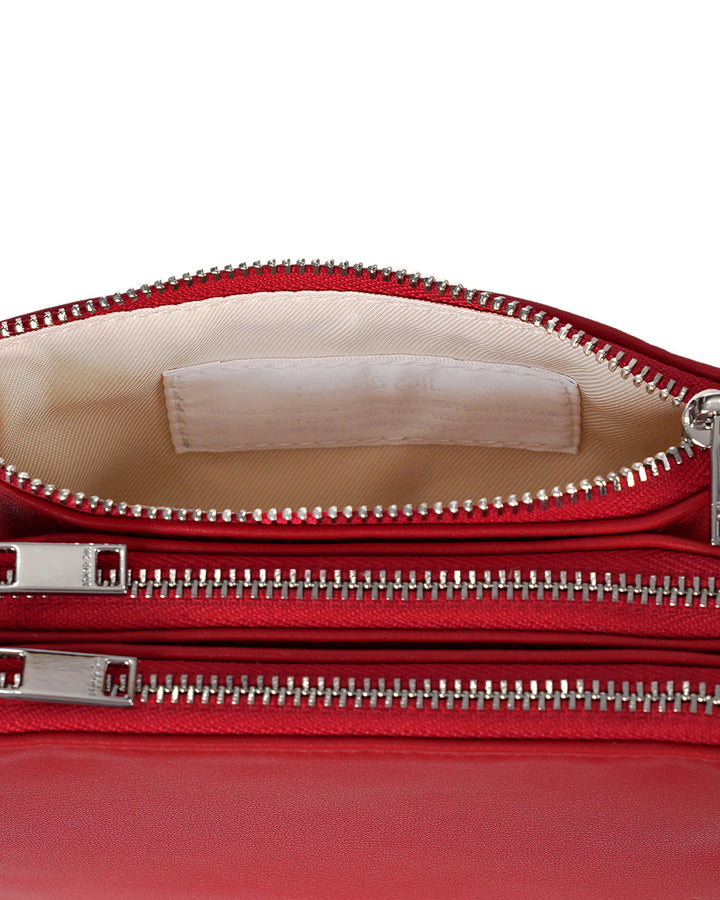 Stand Oil Cookie Accordion Bag — Red