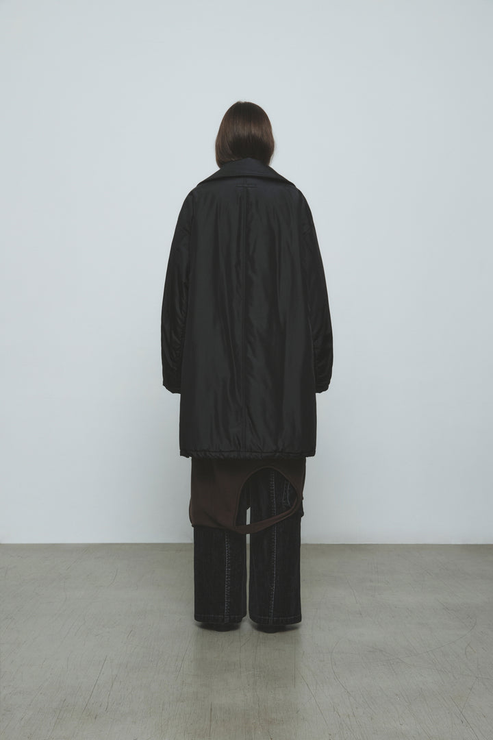 KIMMATIN Highneck Oversize Padded Jumper — Black