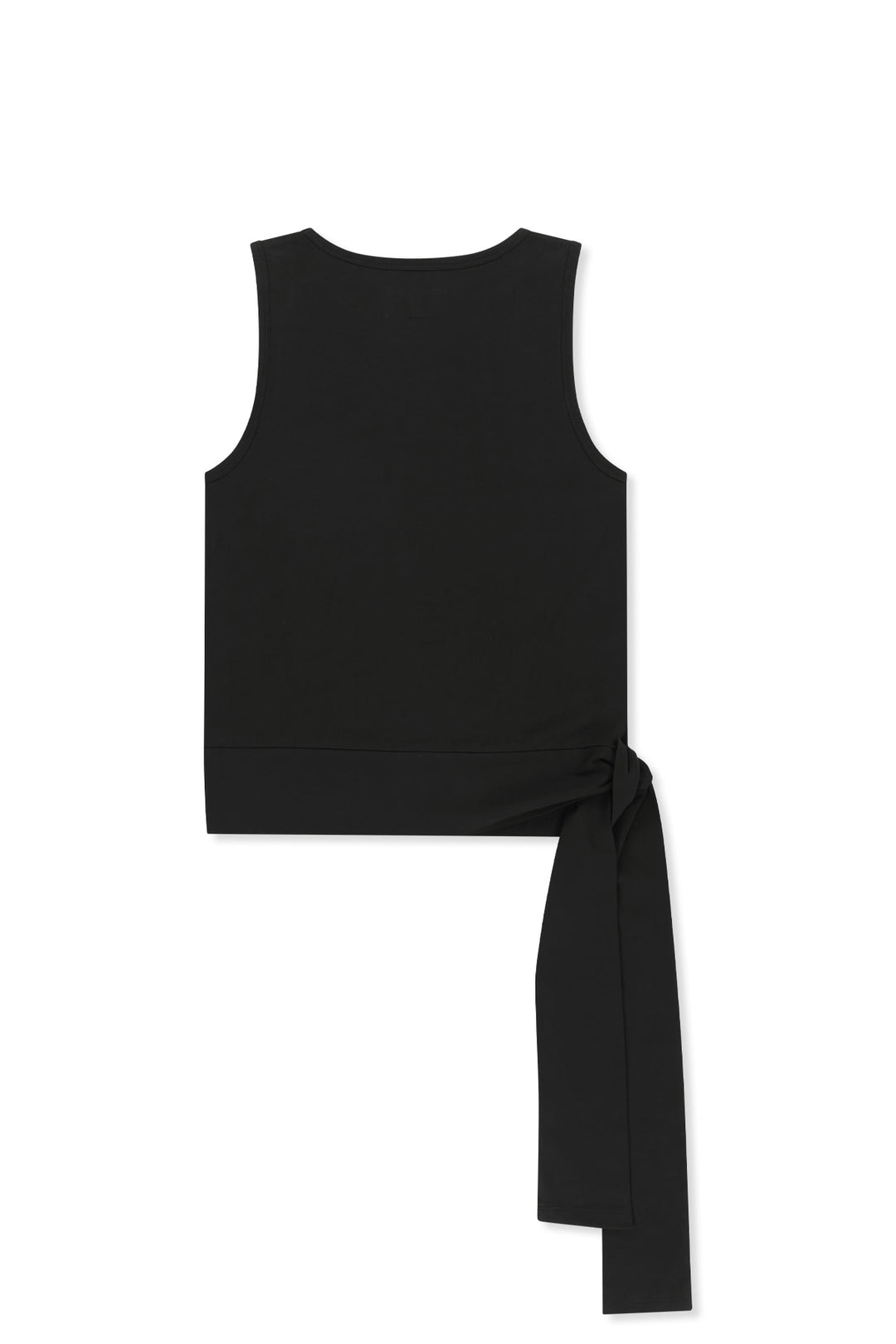 Matin Kim Hem Tie Detail Sleeveless Top — Black