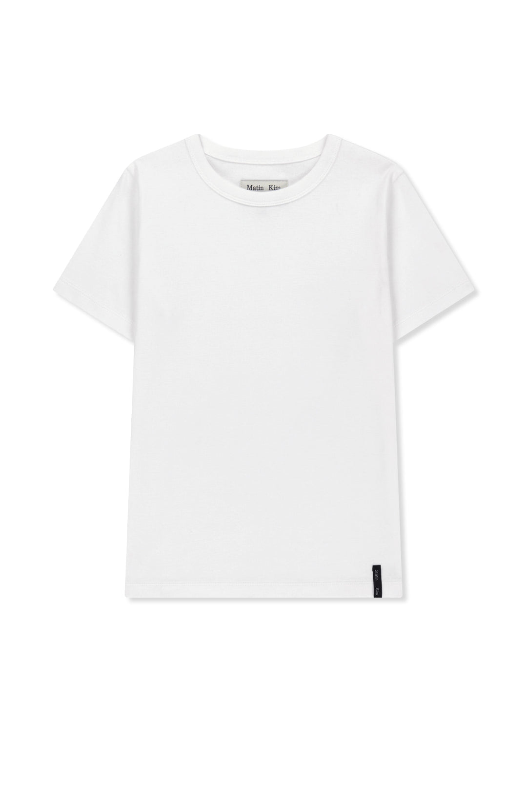 Matin Kim Label Detail Slim Fit Top — Ivory