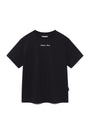 Matin Kim Embroidery Small Logo Oversize Top — Black