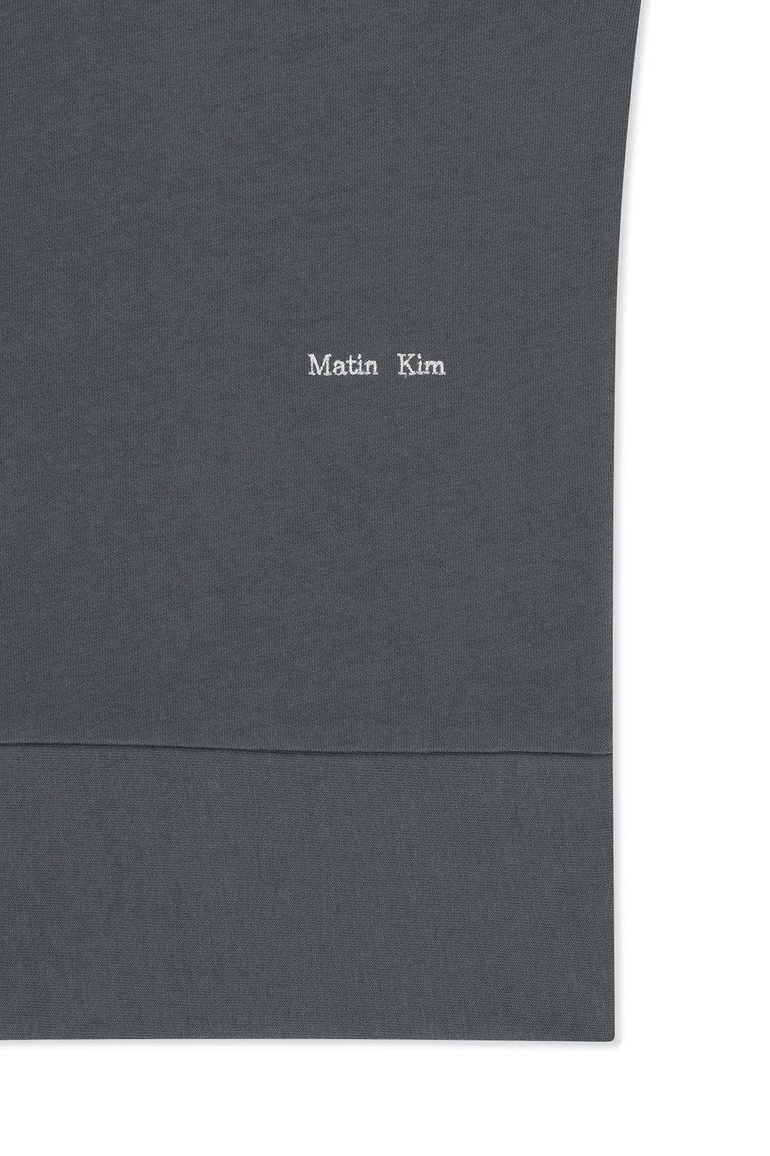 Matin Kim Hem Tie Detail Sleeveless Top — Charcoal