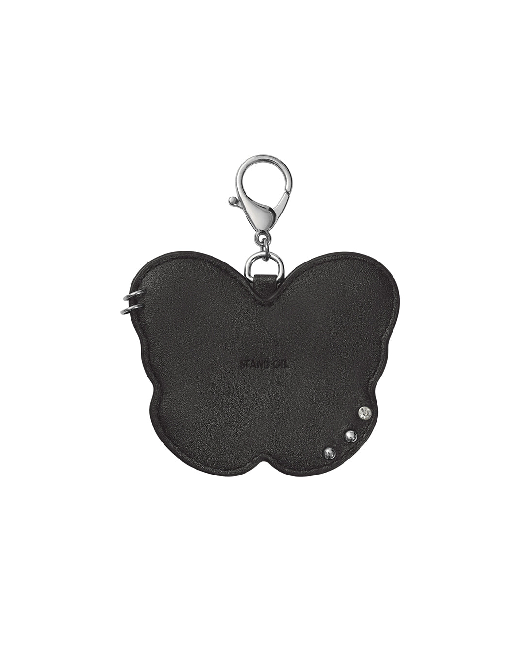 Stand Oil Fleeting Mirror Keyring — Black
