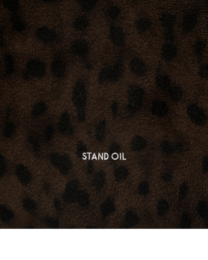 Stand Oil Mushy Bag — Nubuck Slouch Tote — Leopard Brown