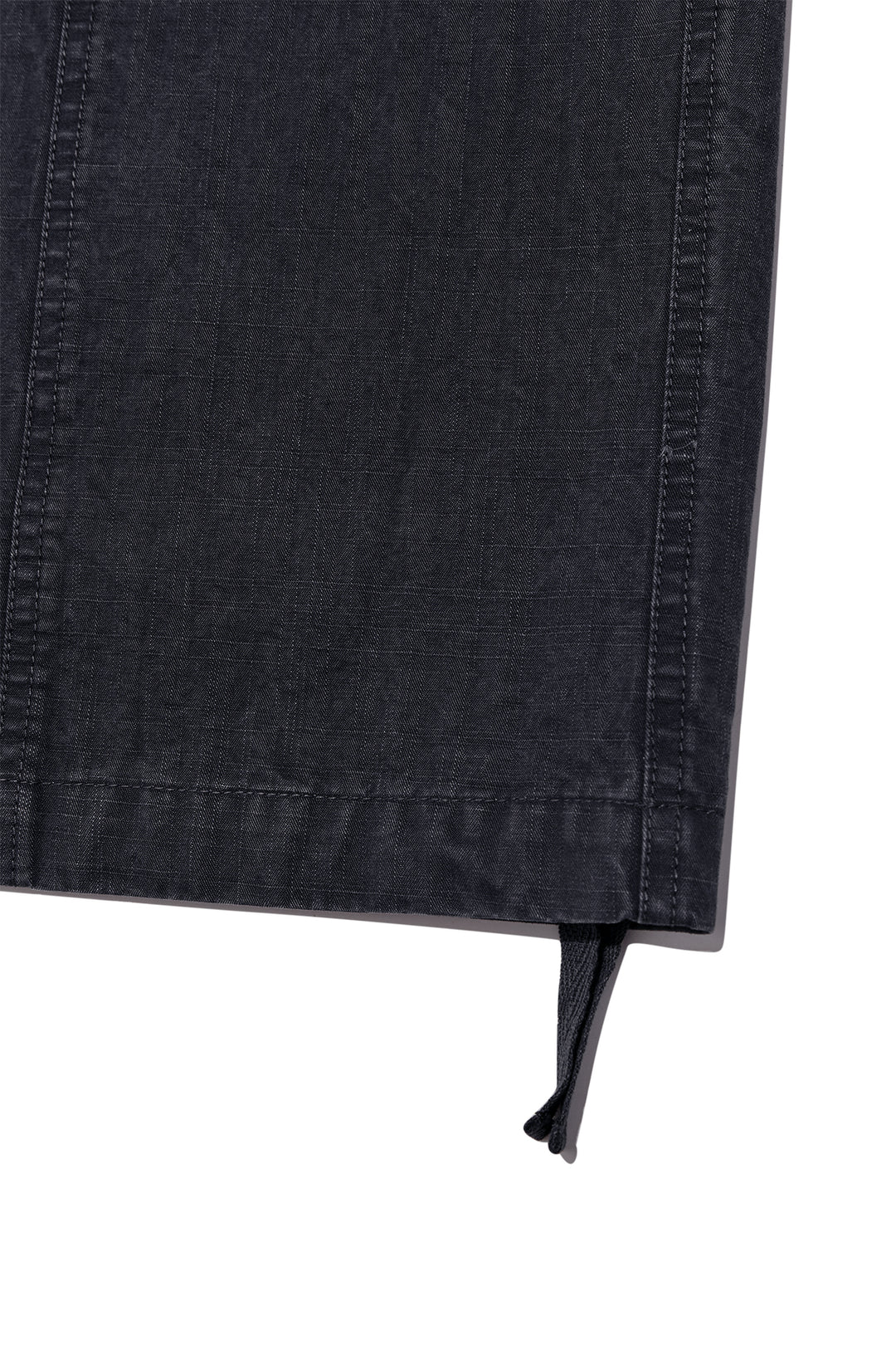 Matin Kim Patch Point Washed Cotton Pants — Charcoal
