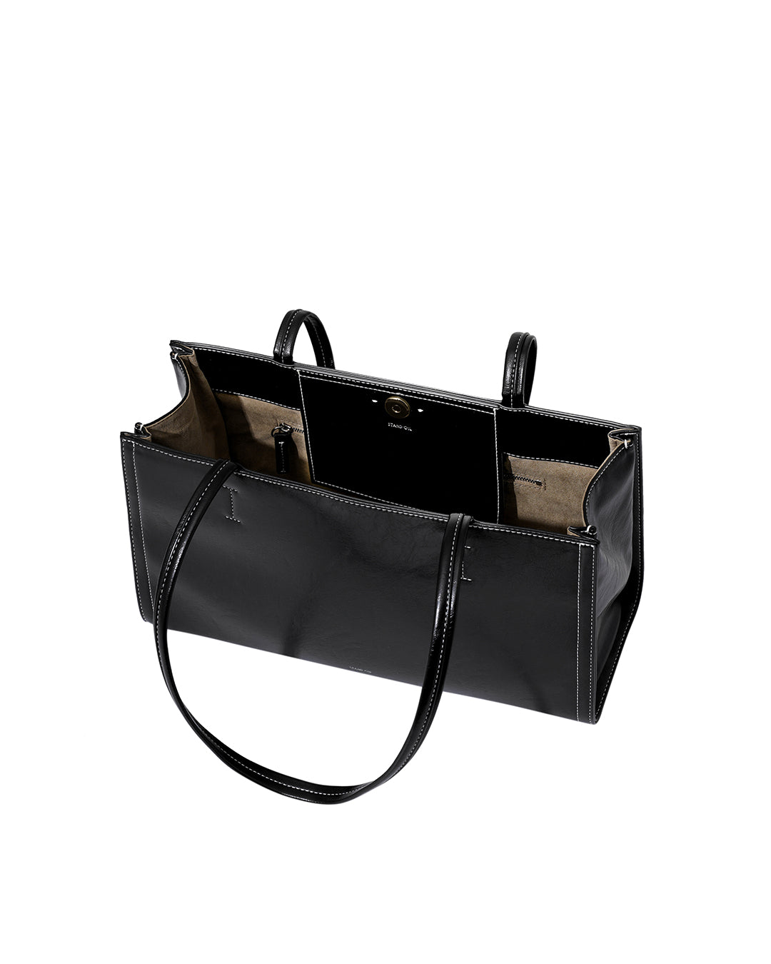 Stand Oil Oblong Bag — Stitch Black
