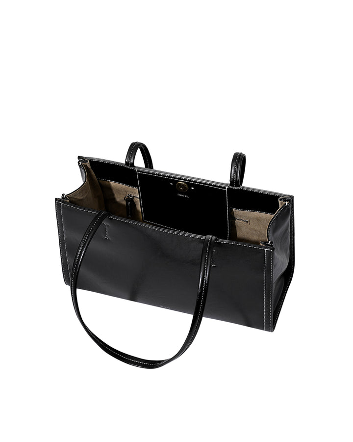 Stand Oil Oblong Bag — Stitch Black