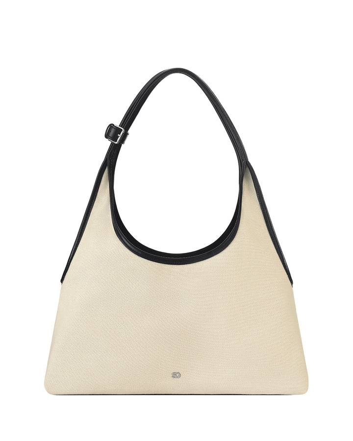 Stand Oil Ringo Bag Mini — Reversible Canvas &amp; Leather — Black