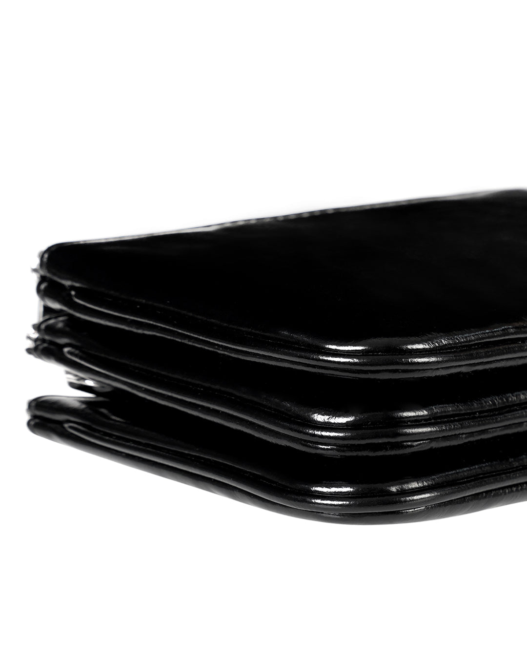 Stand Oil Cookie Accordion Bag — Black
