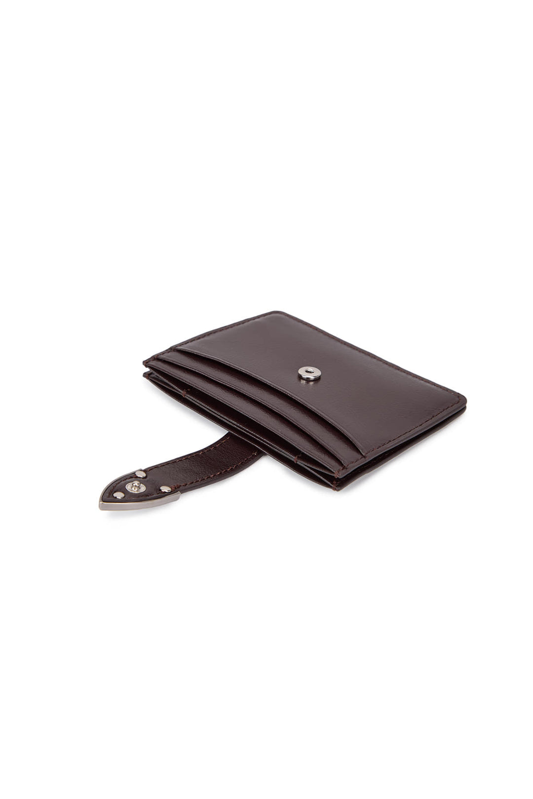 Matin Kim Western Buckle Card Wallet — Brown