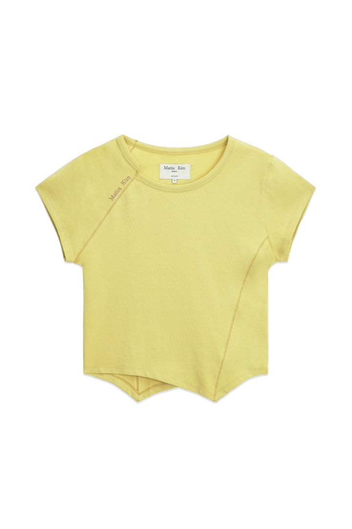 Matin Kim Twist Point Slim Top Lime