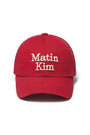 Matin Kim Volume Logo Ball Cap — Red