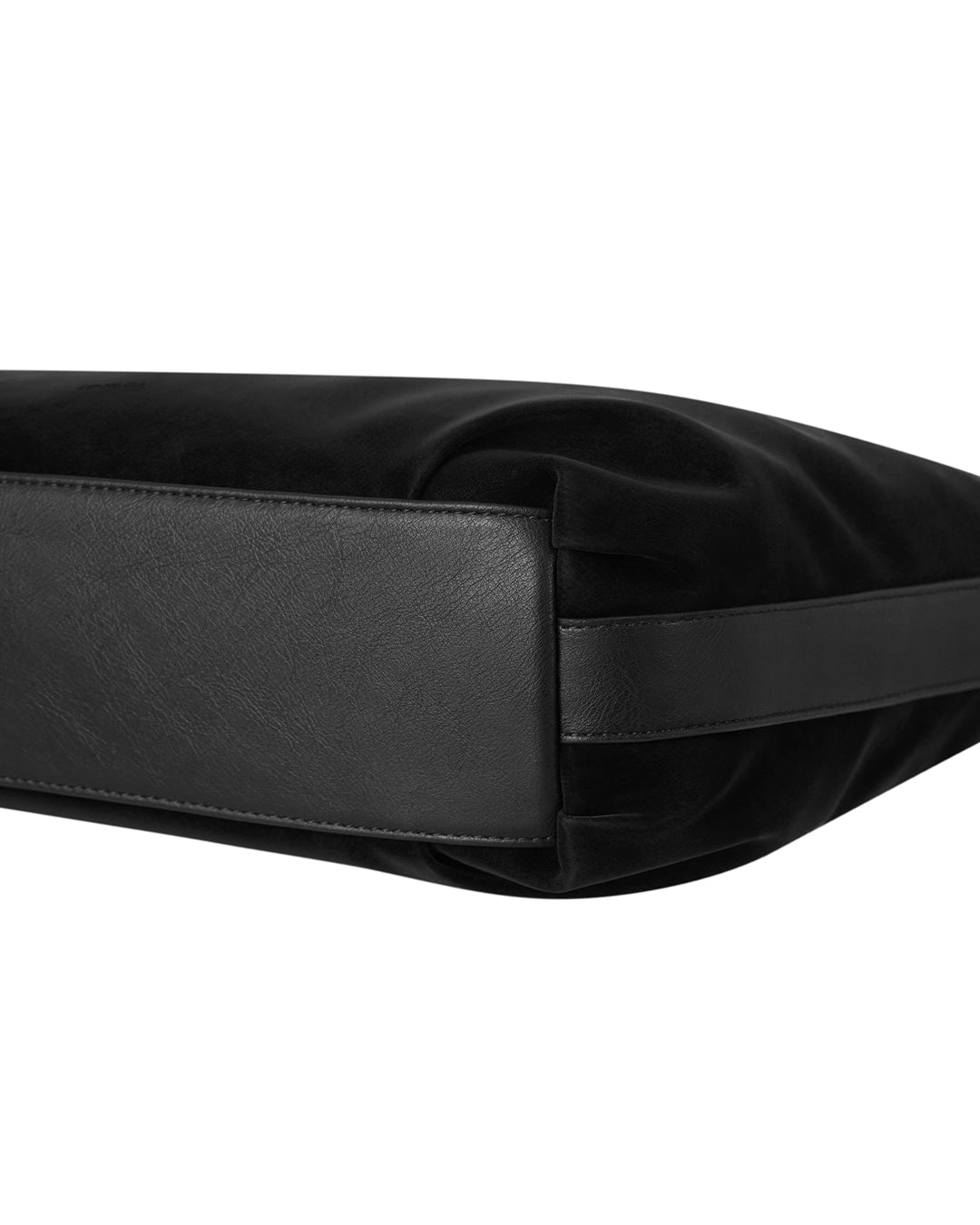 Stand Oil Seine Bag — Twisted Nubuck Crossbody — Black